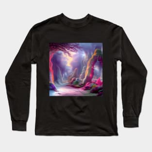 Colorful Crystal Stalactite Long Sleeve T-Shirt